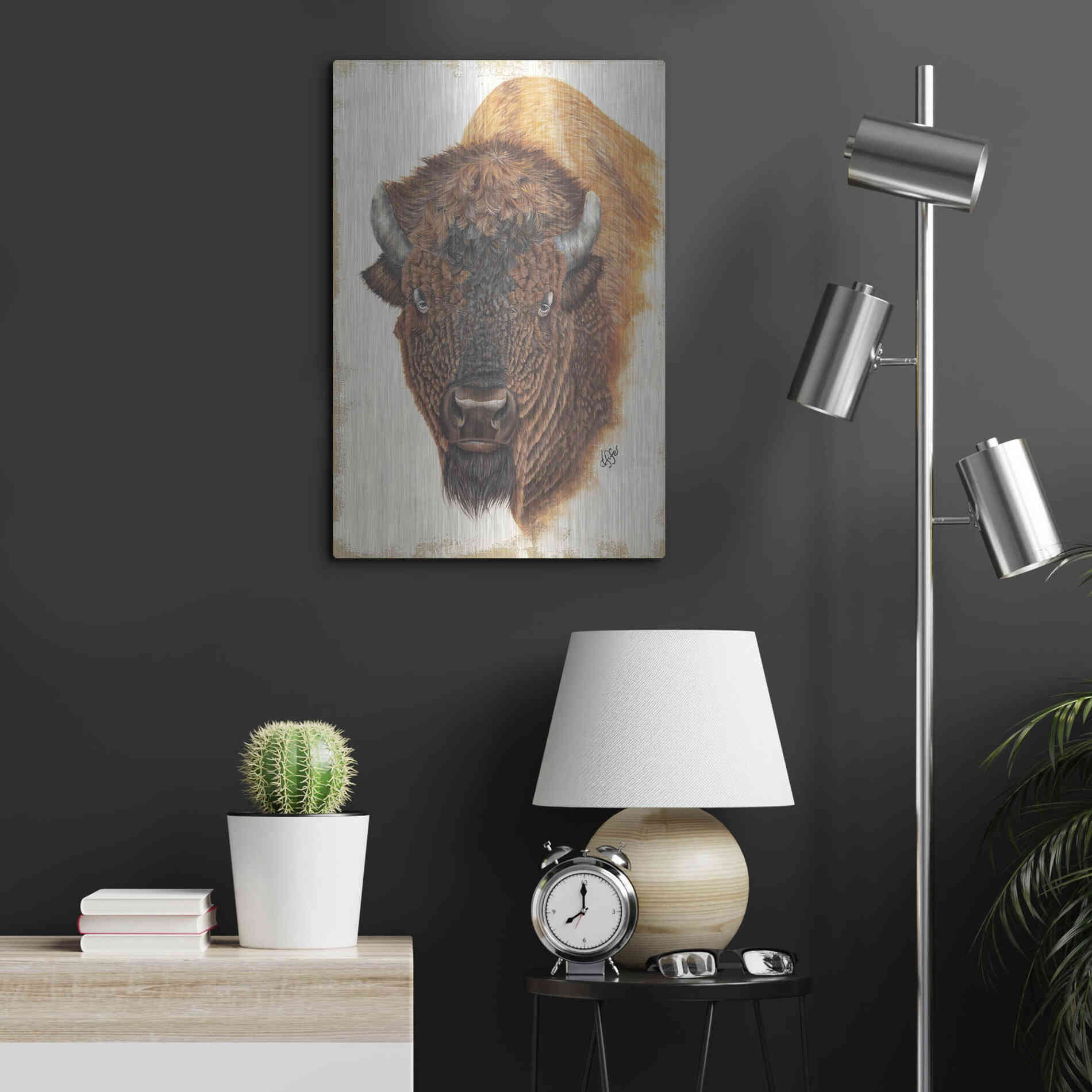 Luxe Metal Art 'Wildly Free' by Diane Fifer, Metal Wall Art,16x24