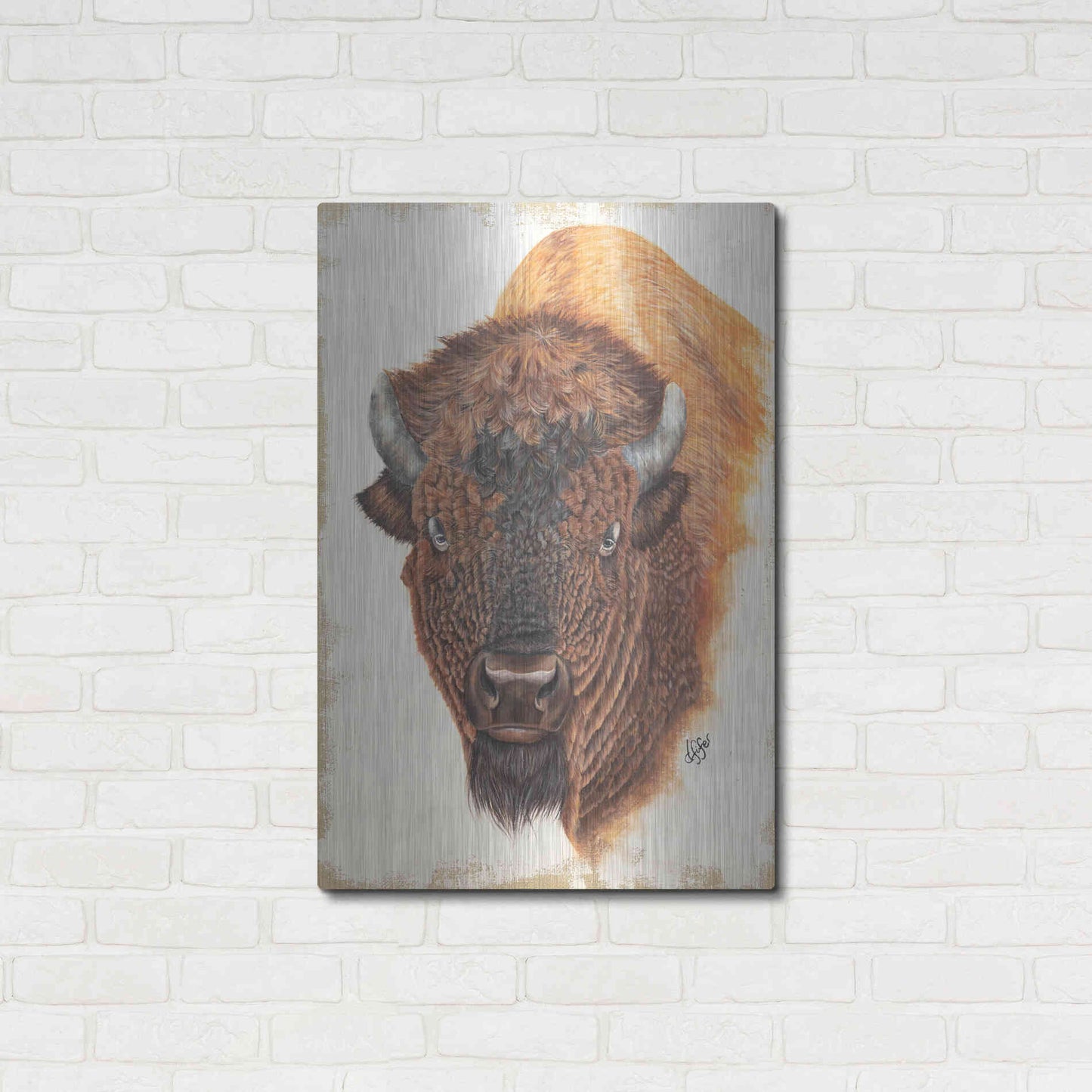 Luxe Metal Art 'Wildly Free' by Diane Fifer, Metal Wall Art,24x36
