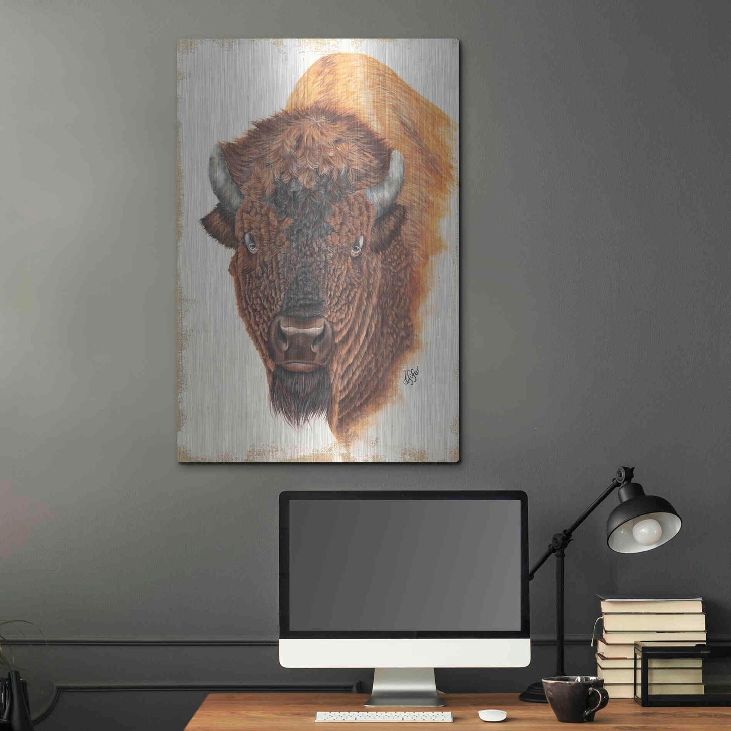 Luxe Metal Art 'Wildly Free' by Diane Fifer, Metal Wall Art,24x36