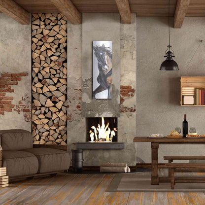 Luxe Metal Art 'Fancy Girl' by Diane Fifer, Metal Wall Art,16x48