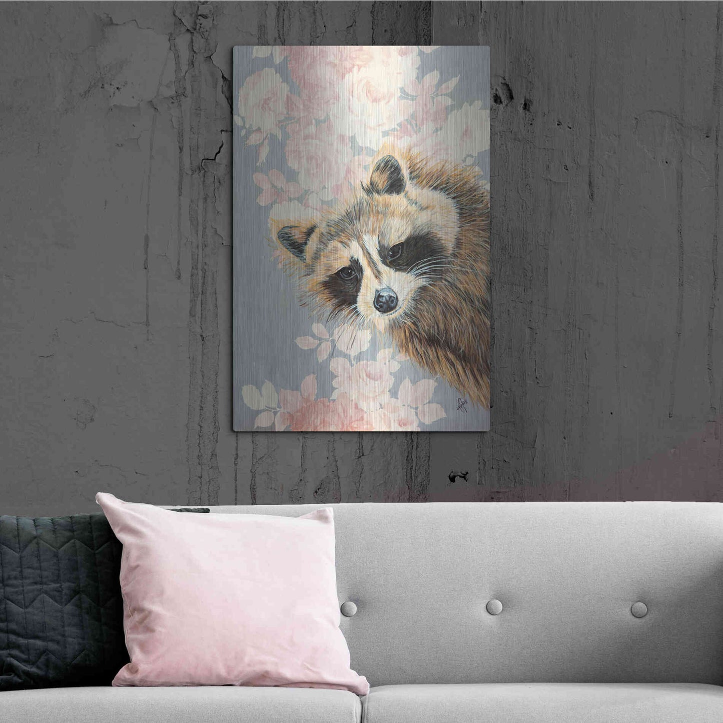 Luxe Metal Art 'Mischievous Mac' by Diane Fifer, Metal Wall Art,24x36