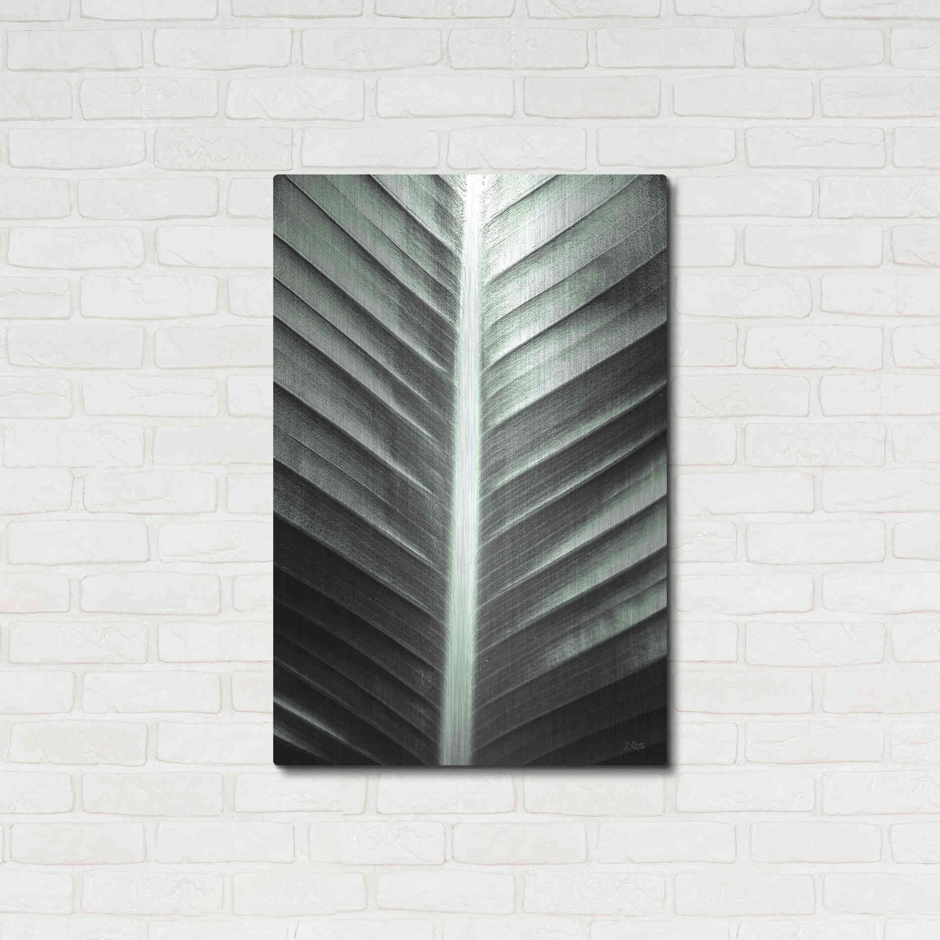 Luxe Metal Art 'Leaf Lines' by Donnie Quillen, Metal Wall Art,24x36