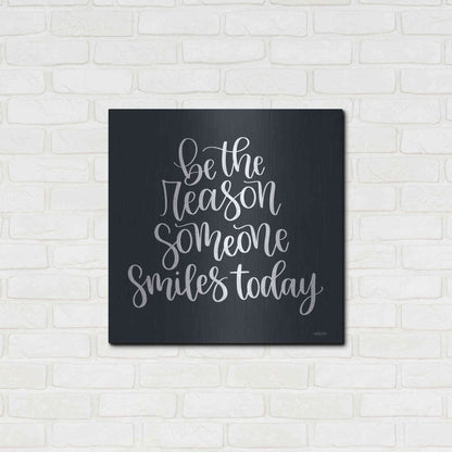 Luxe Metal Art 'Be the Reason' by Imperfect Dust, Metal Wall Art,24x24