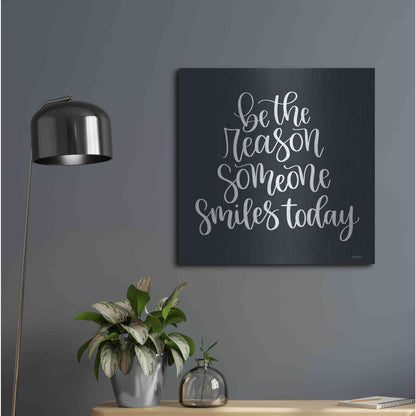 Luxe Metal Art 'Be the Reason' by Imperfect Dust, Metal Wall Art,24x24