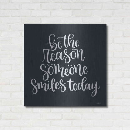 Luxe Metal Art 'Be the Reason' by Imperfect Dust, Metal Wall Art,36x36