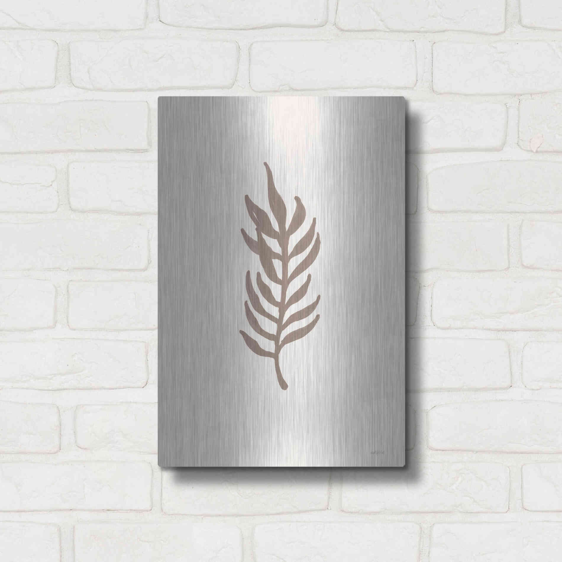 Luxe Metal Art 'Natural Simplicity I' by Imperfect Dust, Metal Wall Art,12x16