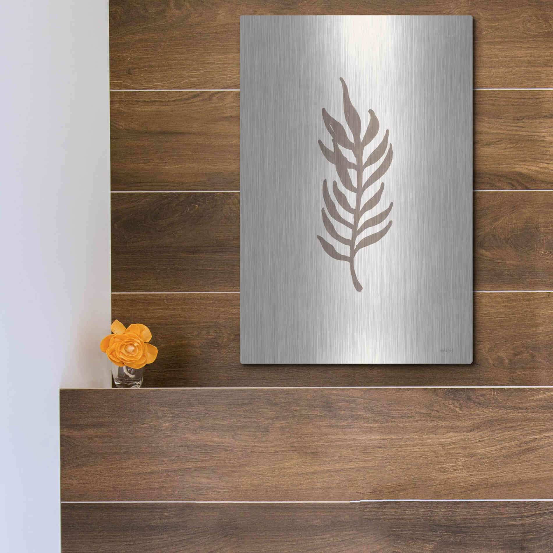 Luxe Metal Art 'Natural Simplicity I' by Imperfect Dust, Metal Wall Art,12x16