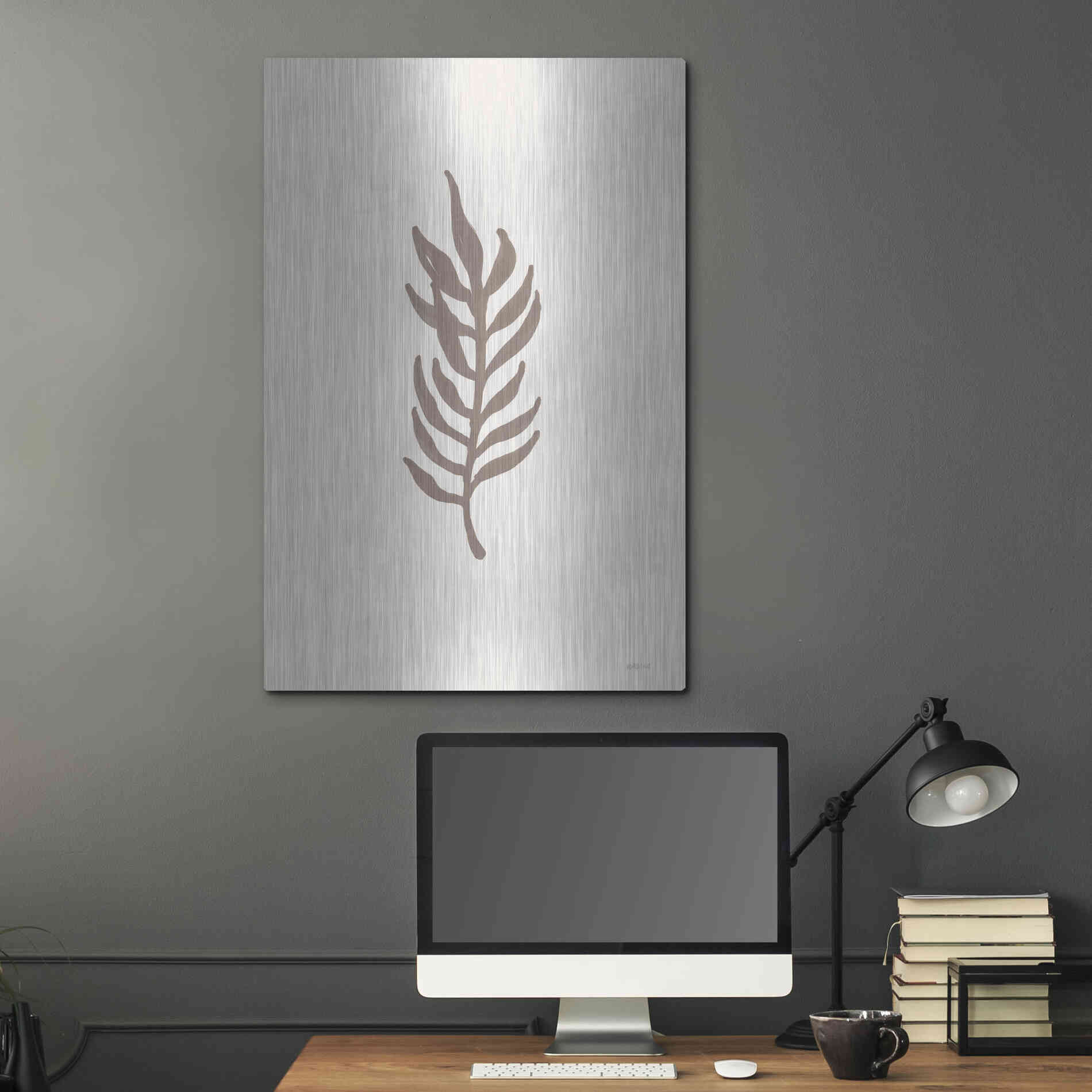 Luxe Metal Art 'Natural Simplicity I' by Imperfect Dust, Metal Wall Art,24x36