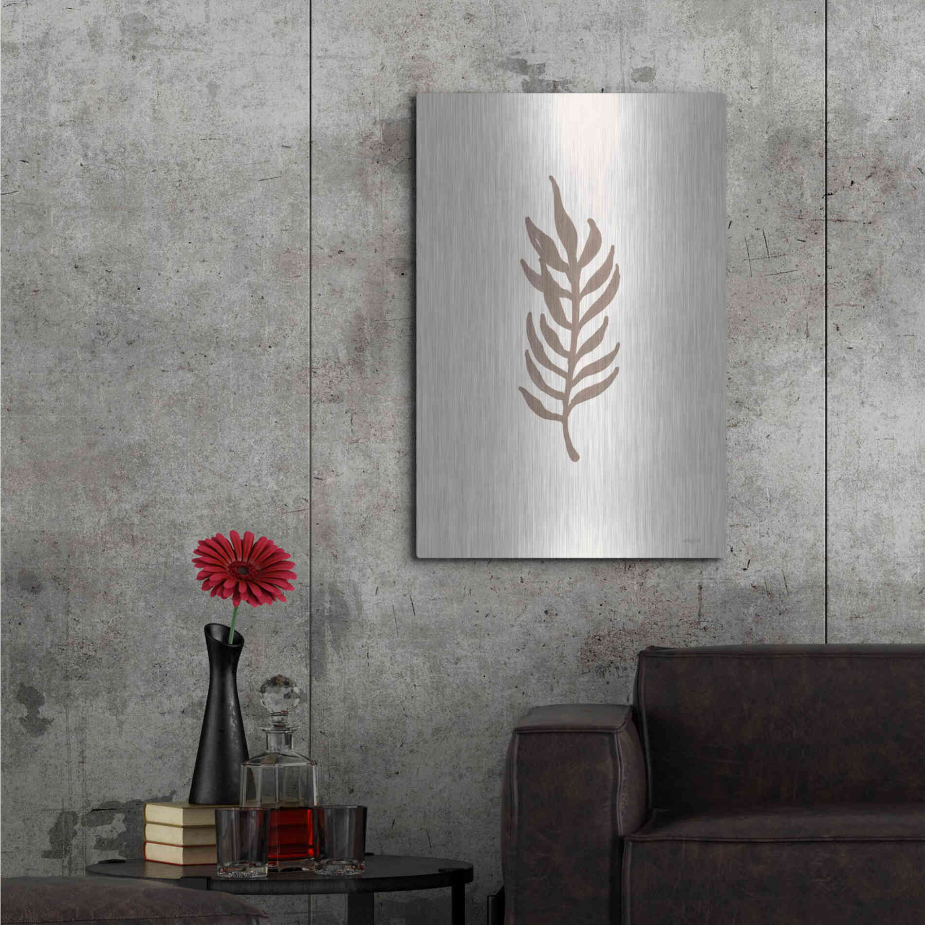 Luxe Metal Art 'Natural Simplicity I' by Imperfect Dust, Metal Wall Art,24x36