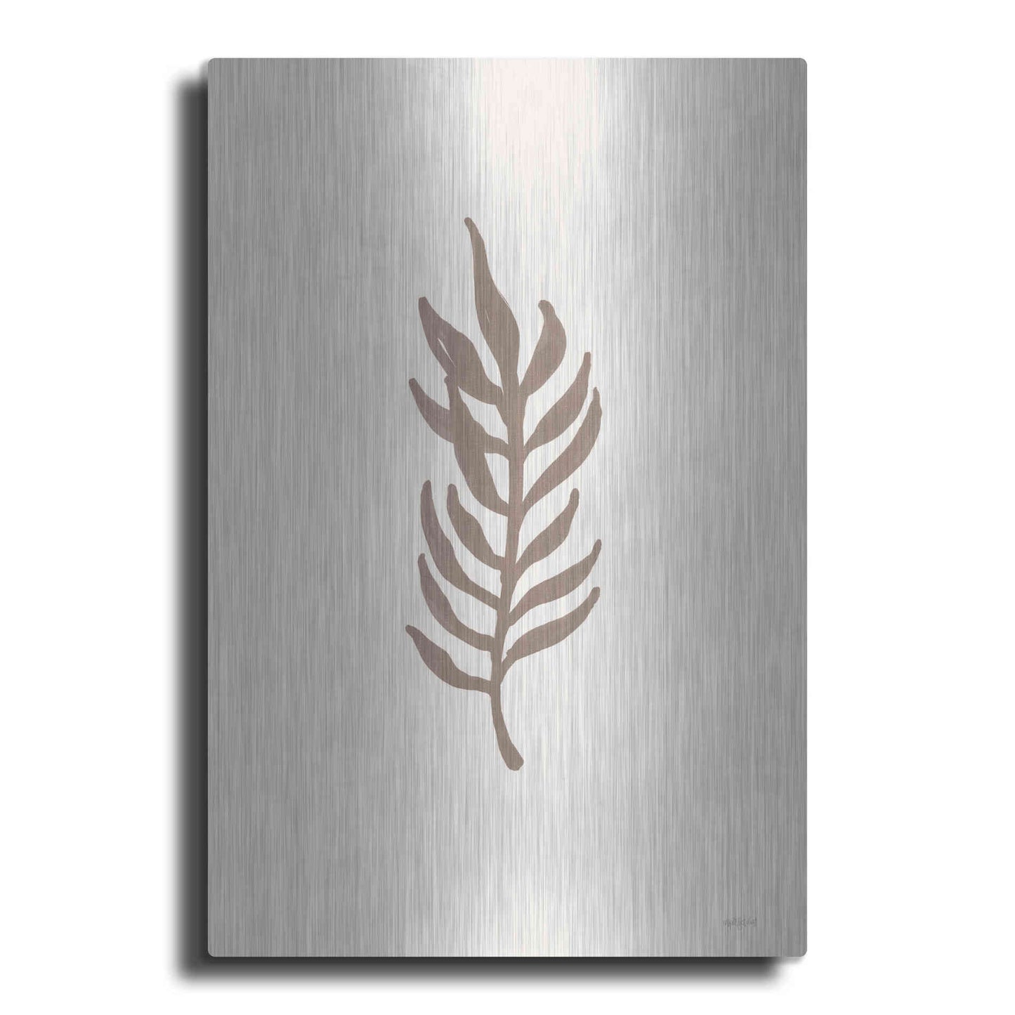 Luxe Metal Art 'Natural Simplicity I' by Imperfect Dust, Metal Wall Art