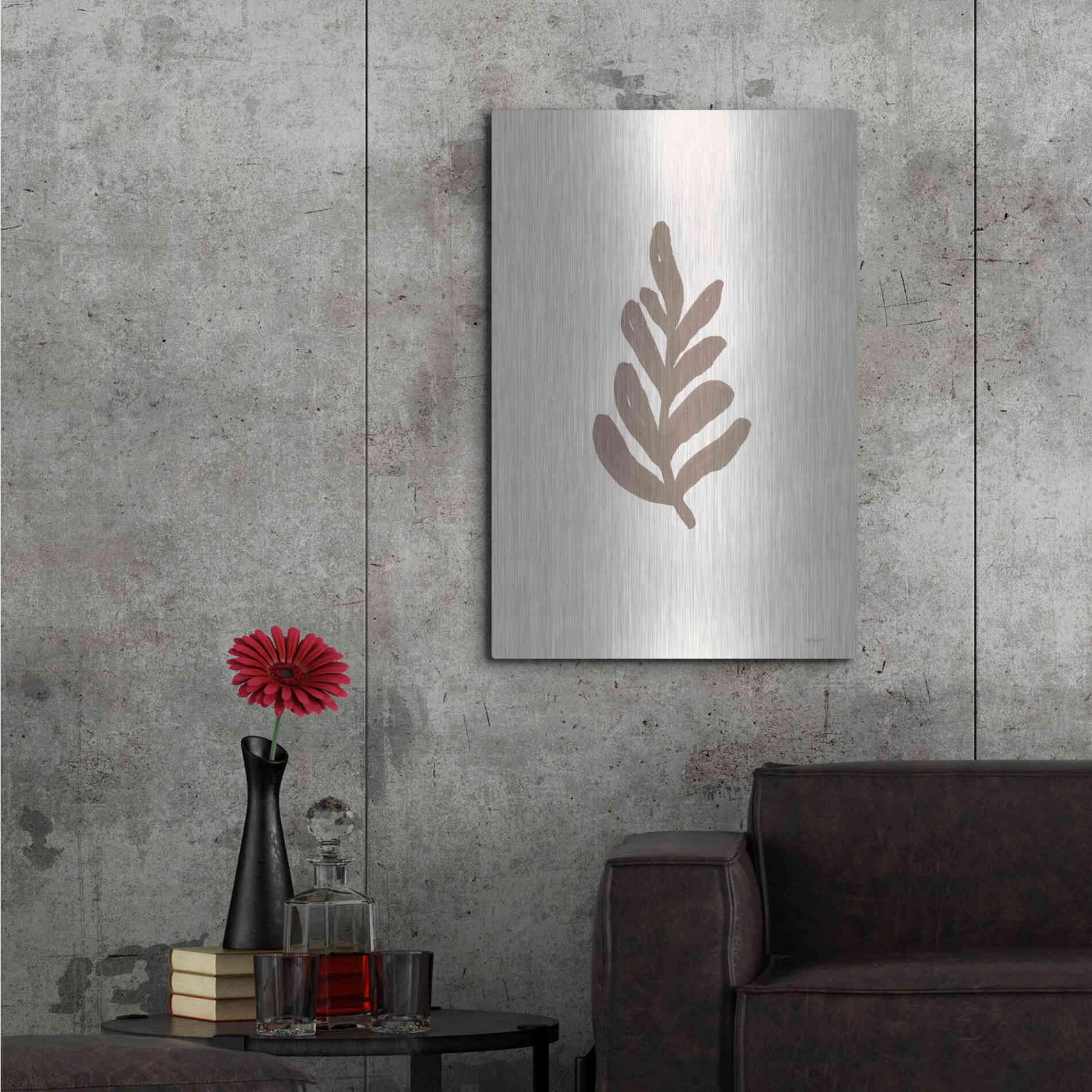 Luxe Metal Art 'Natural Simplicity II' by Imperfect Dust, Metal Wall Art,24x36