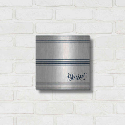 Luxe Metal Art 'Blessed 2' by Imperfect Dust, Metal Wall Art,12x12