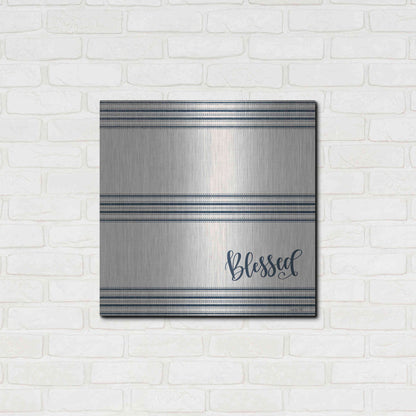 Luxe Metal Art 'Blessed 2' by Imperfect Dust, Metal Wall Art,24x24