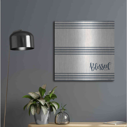 Luxe Metal Art 'Blessed 2' by Imperfect Dust, Metal Wall Art,24x24