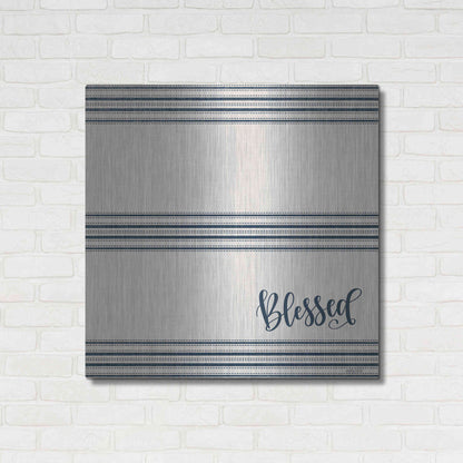 Luxe Metal Art 'Blessed 2' by Imperfect Dust, Metal Wall Art,36x36