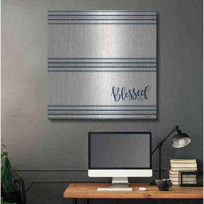 Luxe Metal Art 'Blessed 2' by Imperfect Dust, Metal Wall Art,36x36