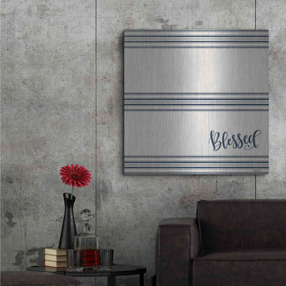 Luxe Metal Art 'Blessed 2' by Imperfect Dust, Metal Wall Art,36x36