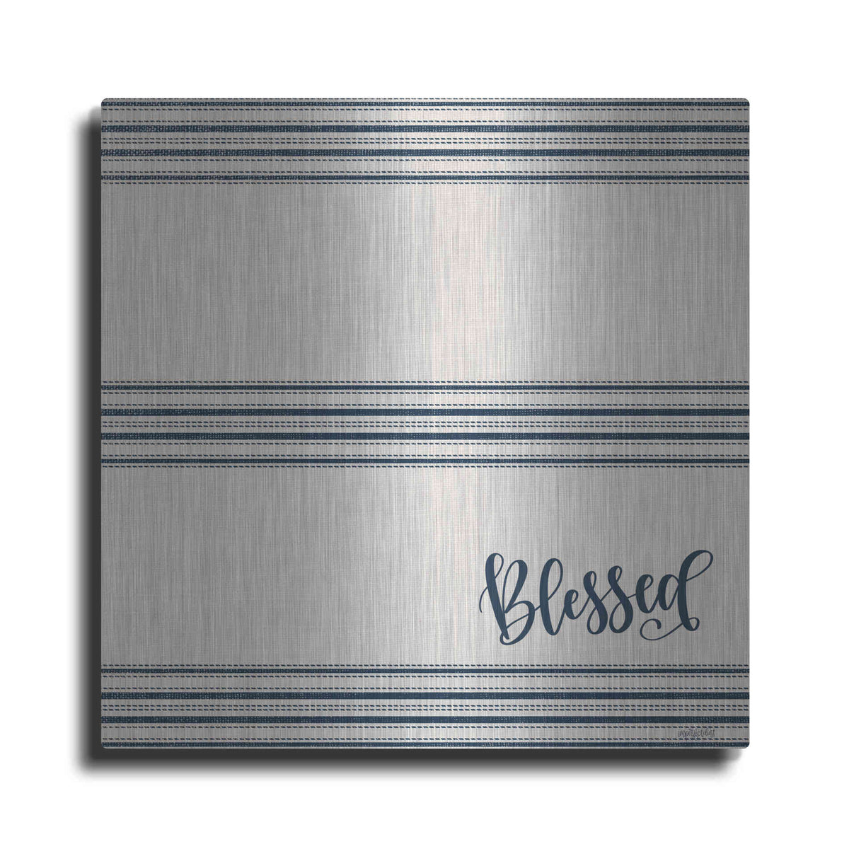 Luxe Metal Art 'Blessed 2' by Imperfect Dust, Metal Wall Art