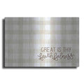 Luxe Metal Art 'Great is Thy Faithfulness 2' by Imperfect Dust, Metal Wall Art