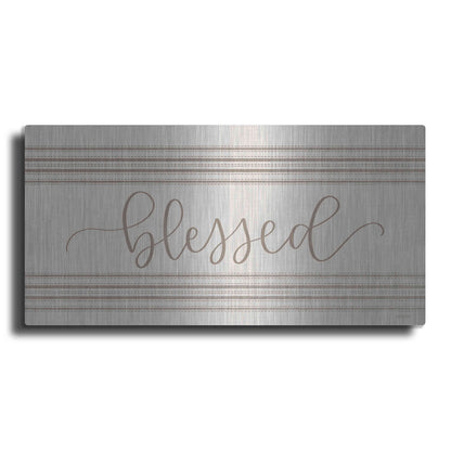 Luxe Metal Art 'Blessed 3' by Imperfect Dust, Metal Wall Art