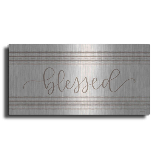 Luxe Metal Art 'Blessed 3' by Imperfect Dust, Metal Wall Art