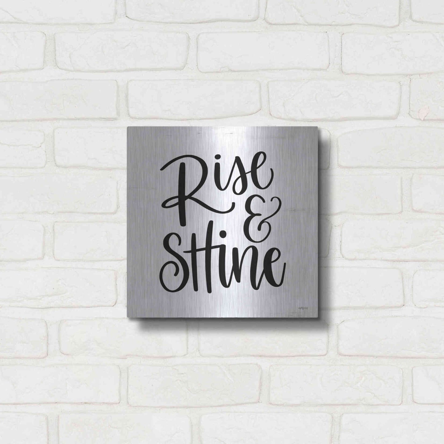Luxe Metal Art 'Rise & Shine     ' by Imperfect Dust, Metal Wall Art,12x12