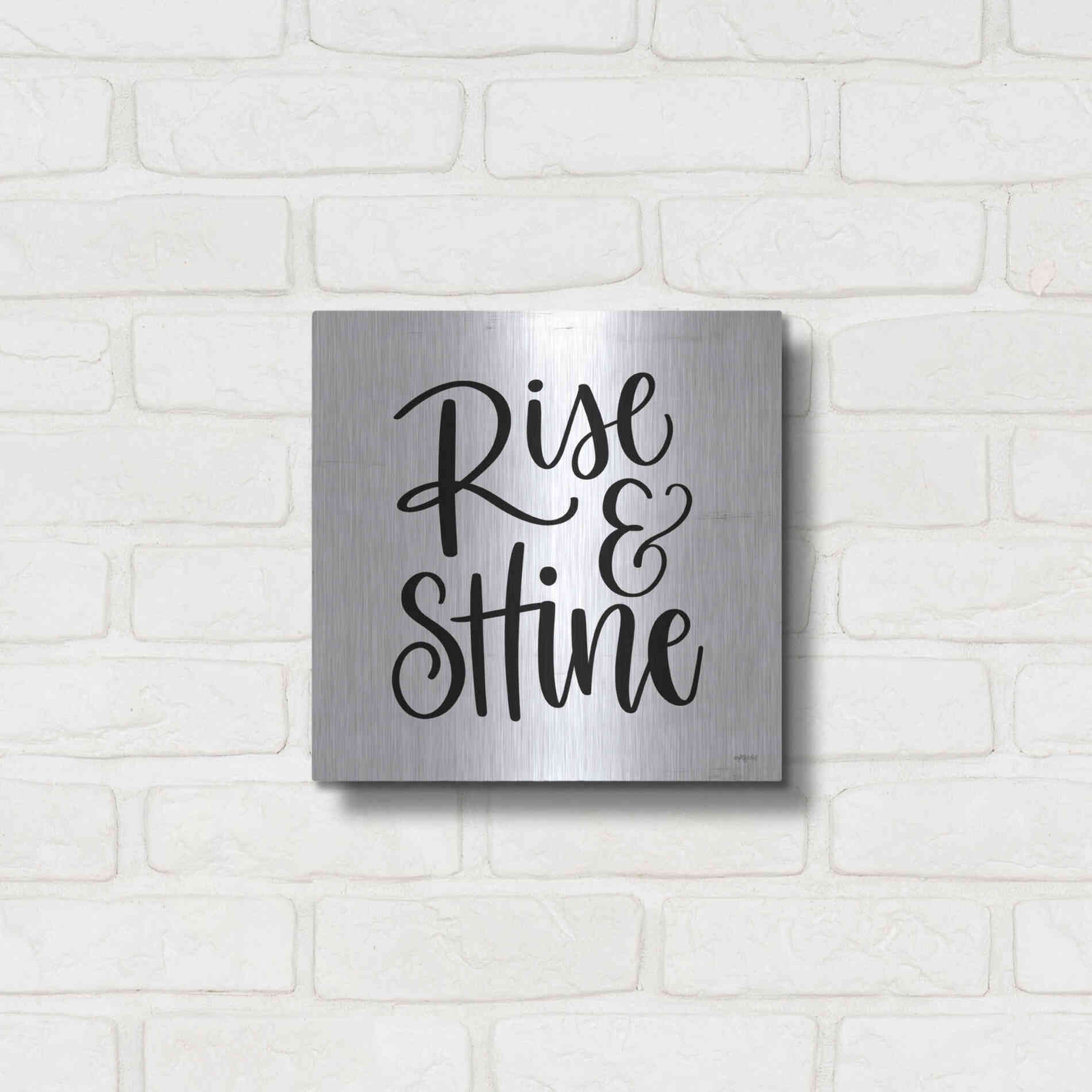 Luxe Metal Art 'Rise & Shine     ' by Imperfect Dust, Metal Wall Art,12x12