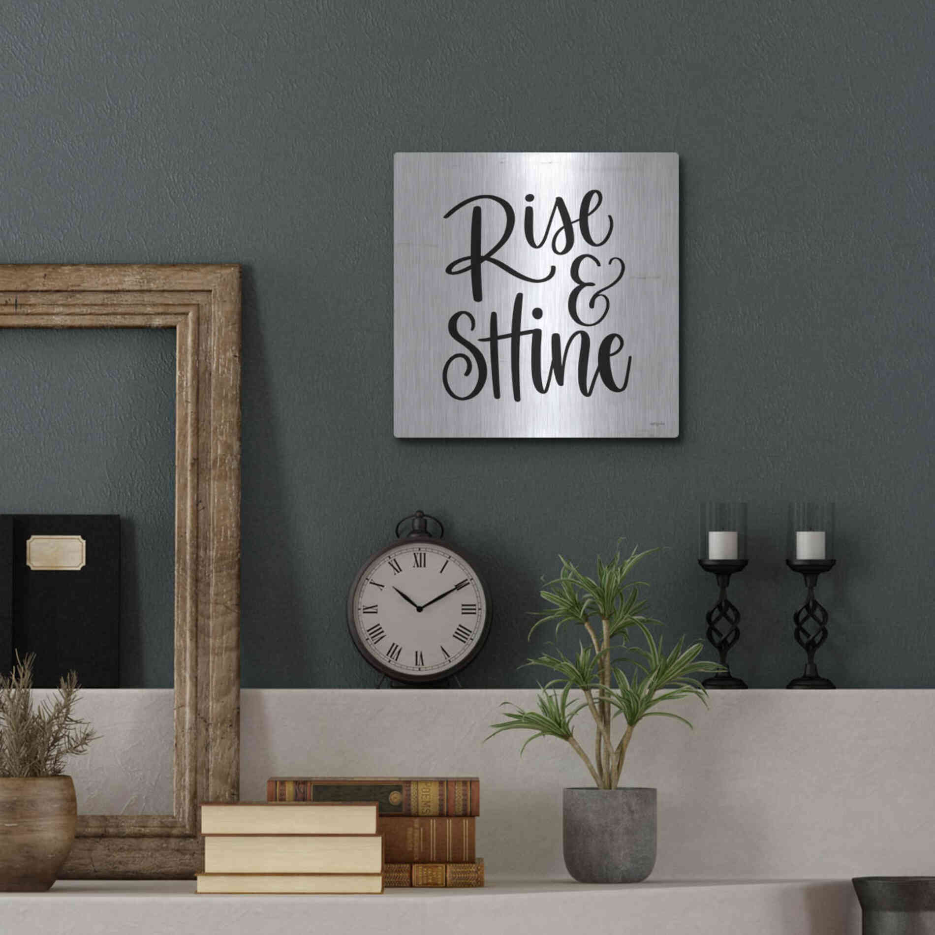 Luxe Metal Art 'Rise & Shine     ' by Imperfect Dust, Metal Wall Art,12x12