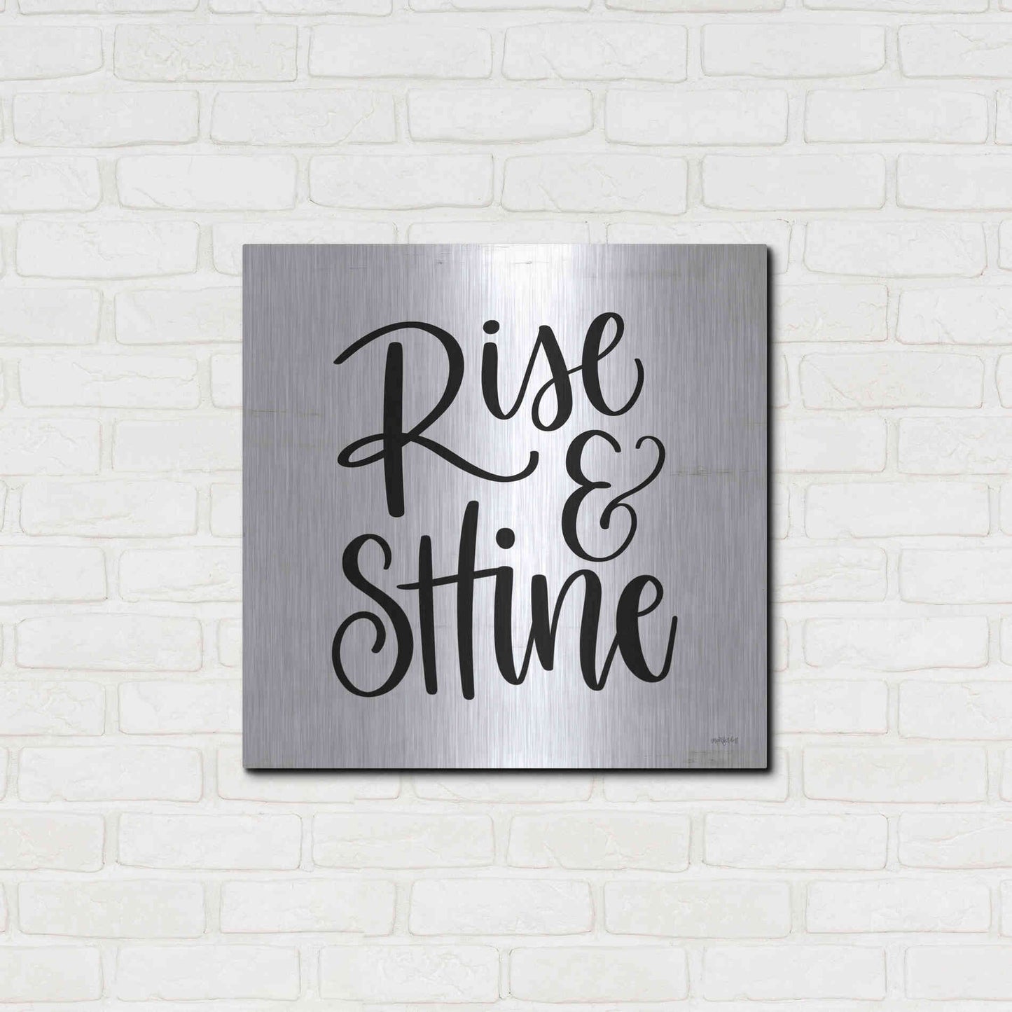 Luxe Metal Art 'Rise & Shine     ' by Imperfect Dust, Metal Wall Art,24x24