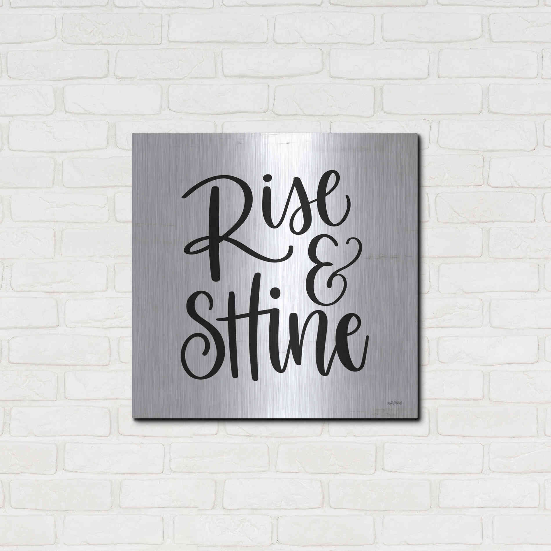 Luxe Metal Art 'Rise & Shine     ' by Imperfect Dust, Metal Wall Art,24x24