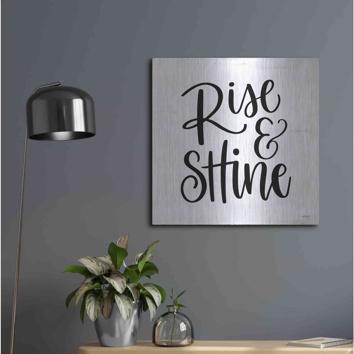 Luxe Metal Art 'Rise & Shine     ' by Imperfect Dust, Metal Wall Art,24x24