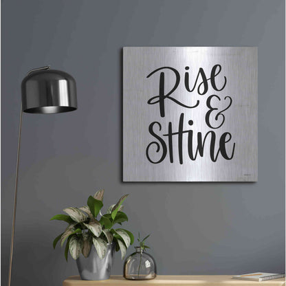 Luxe Metal Art 'Rise & Shine     ' by Imperfect Dust, Metal Wall Art,24x24