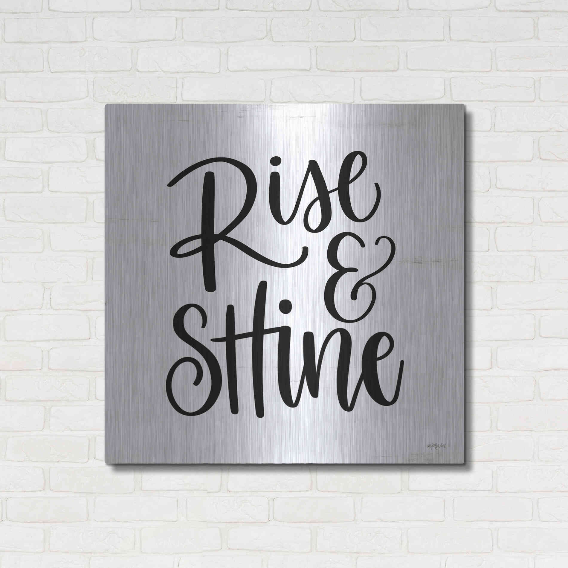 Luxe Metal Art 'Rise & Shine     ' by Imperfect Dust, Metal Wall Art,36x36