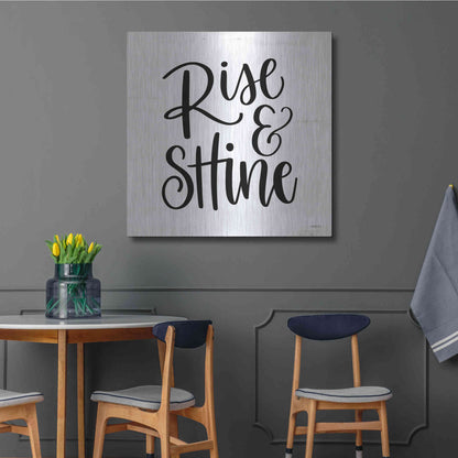 Luxe Metal Art 'Rise & Shine     ' by Imperfect Dust, Metal Wall Art,36x36