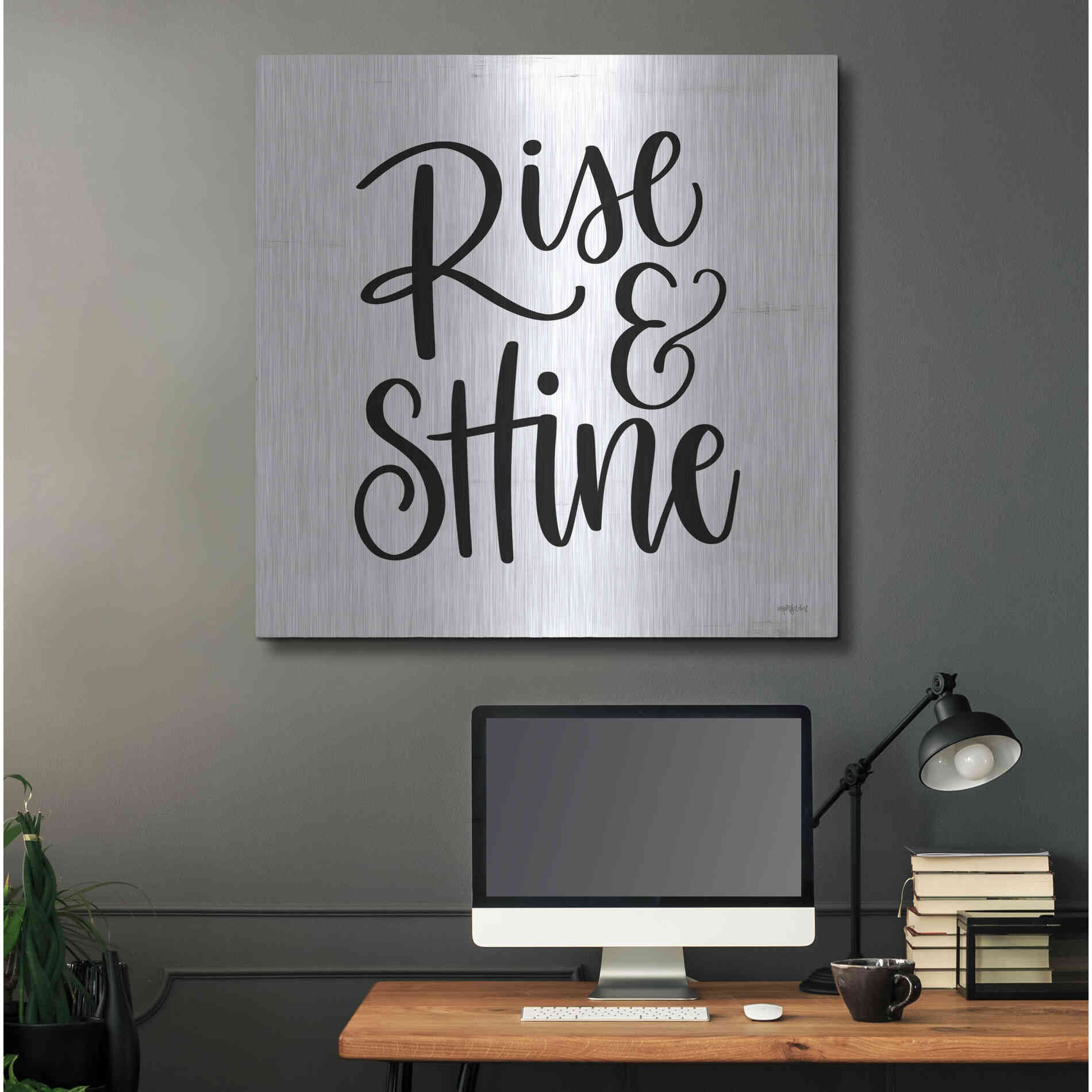 Luxe Metal Art 'Rise & Shine     ' by Imperfect Dust, Metal Wall Art,36x36