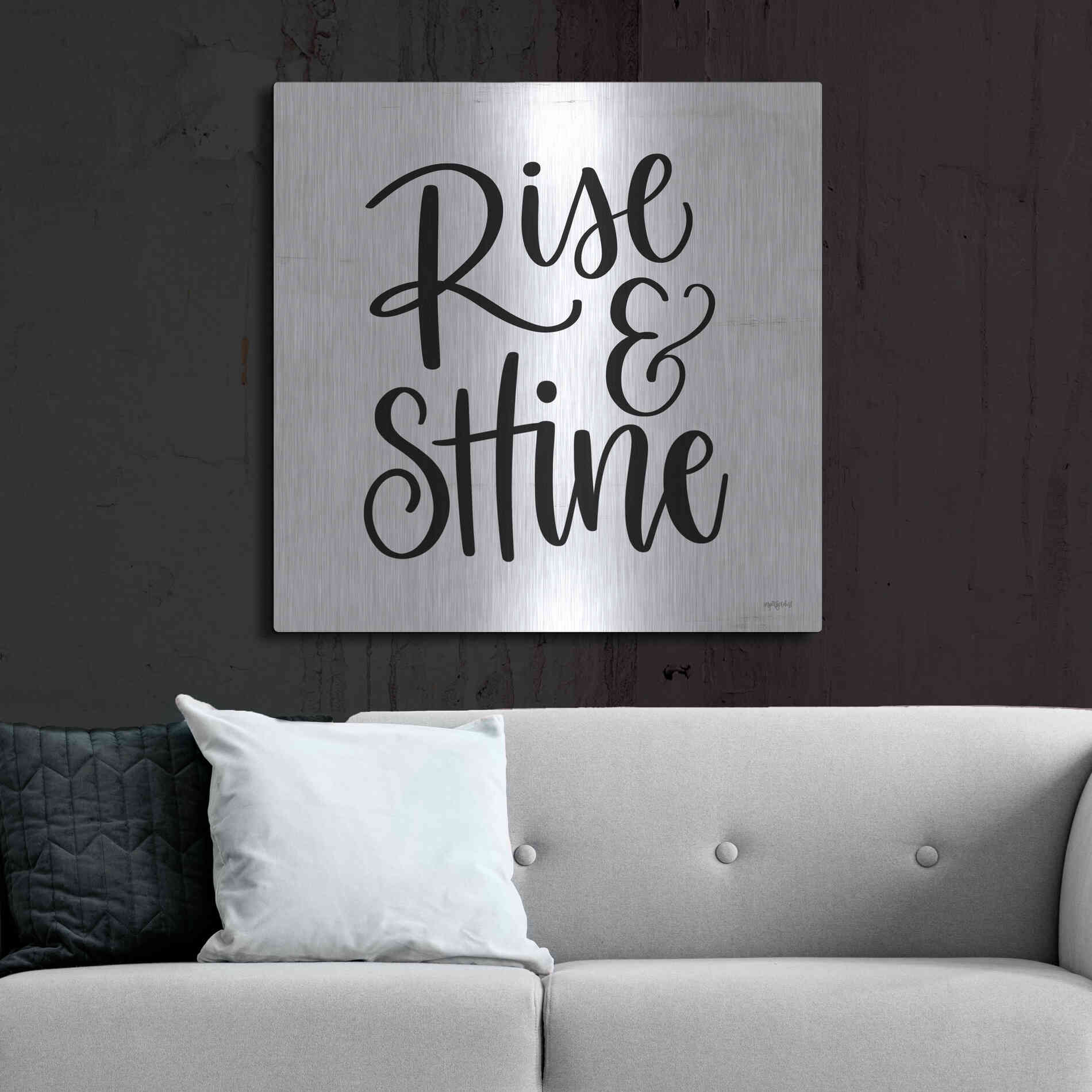 Luxe Metal Art 'Rise & Shine     ' by Imperfect Dust, Metal Wall Art,36x36
