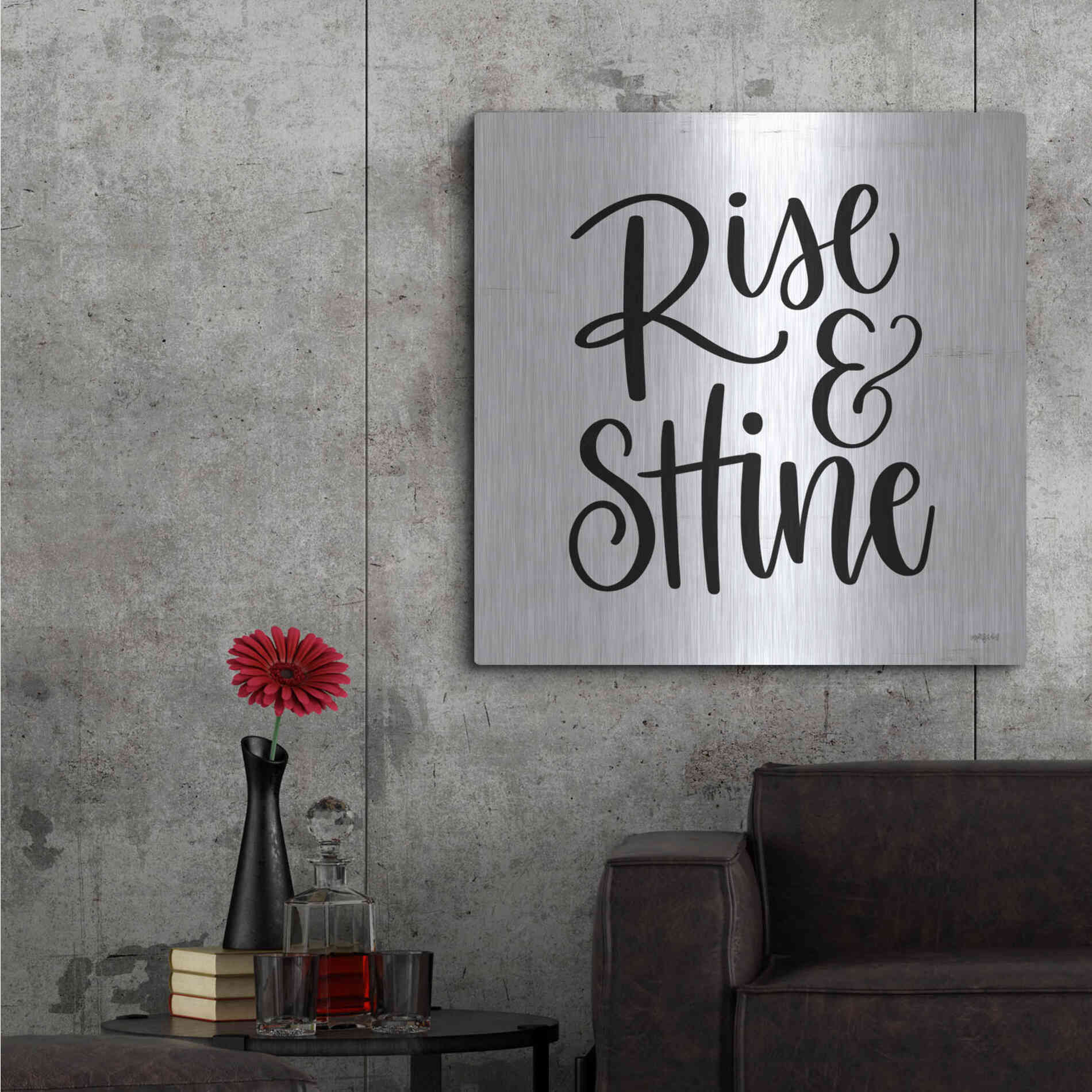 Luxe Metal Art 'Rise & Shine     ' by Imperfect Dust, Metal Wall Art,36x36
