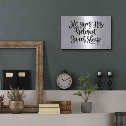 Luxe Metal Art 'Sweet Sleep    ' by Imperfect Dust, Metal Wall Art,16x12