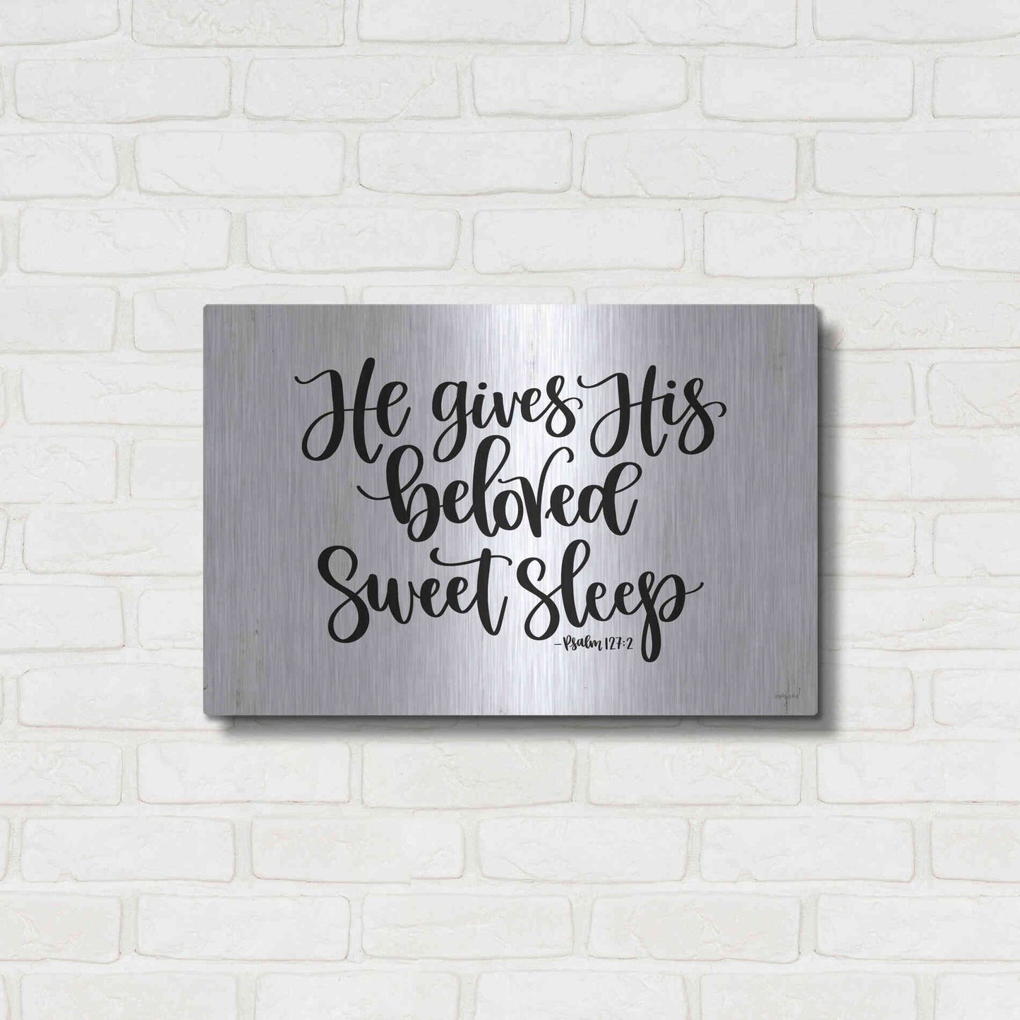 Luxe Metal Art 'Sweet Sleep    ' by Imperfect Dust, Metal Wall Art,24x16