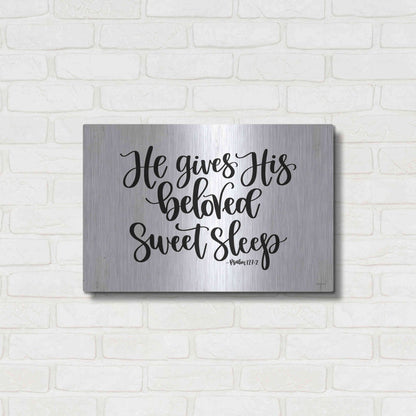 Luxe Metal Art 'Sweet Sleep    ' by Imperfect Dust, Metal Wall Art,24x16