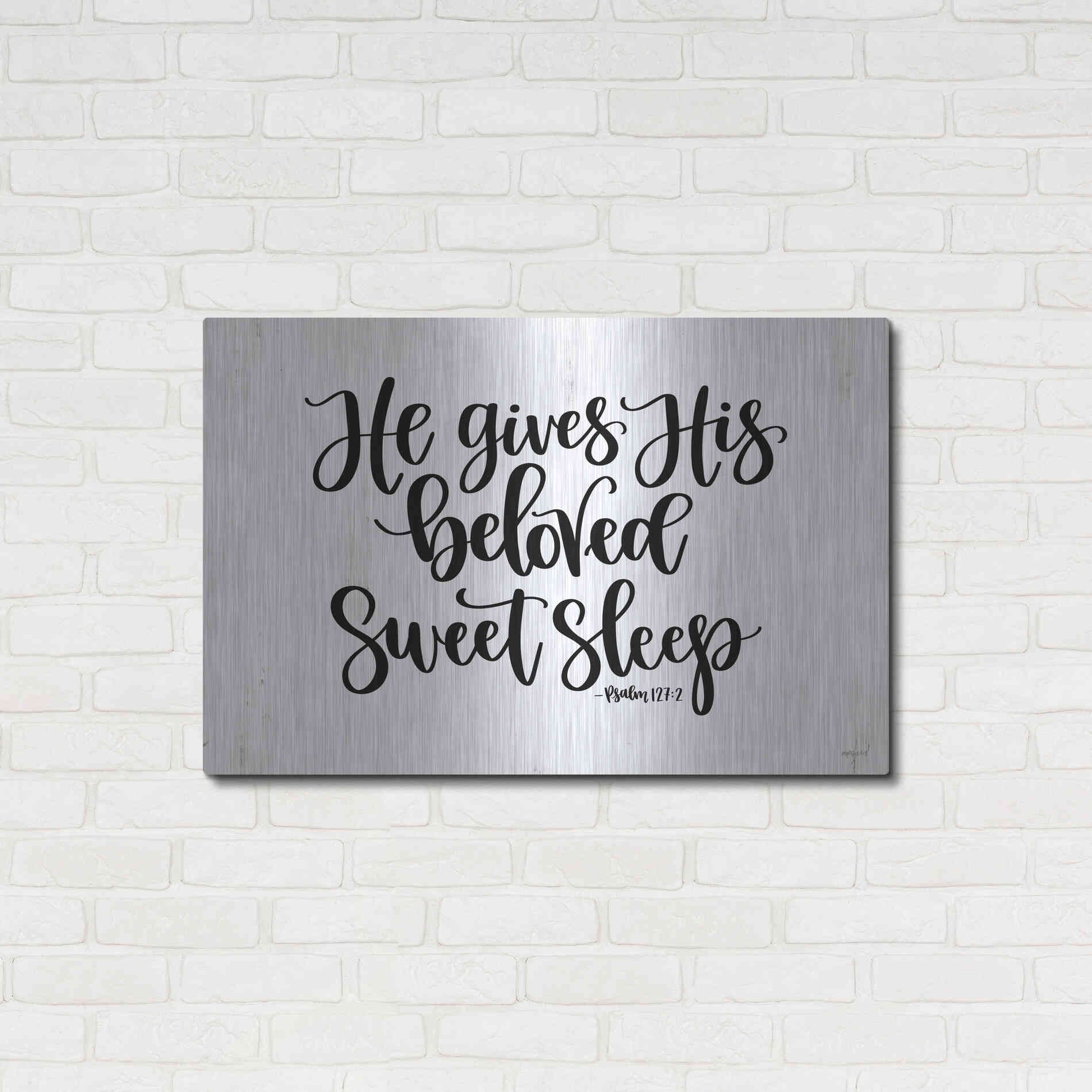 Luxe Metal Art 'Sweet Sleep    ' by Imperfect Dust, Metal Wall Art,36x24
