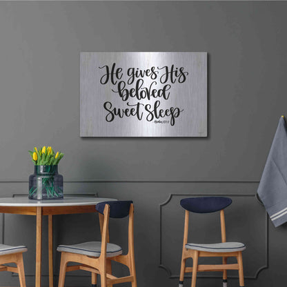 Luxe Metal Art 'Sweet Sleep    ' by Imperfect Dust, Metal Wall Art,36x24