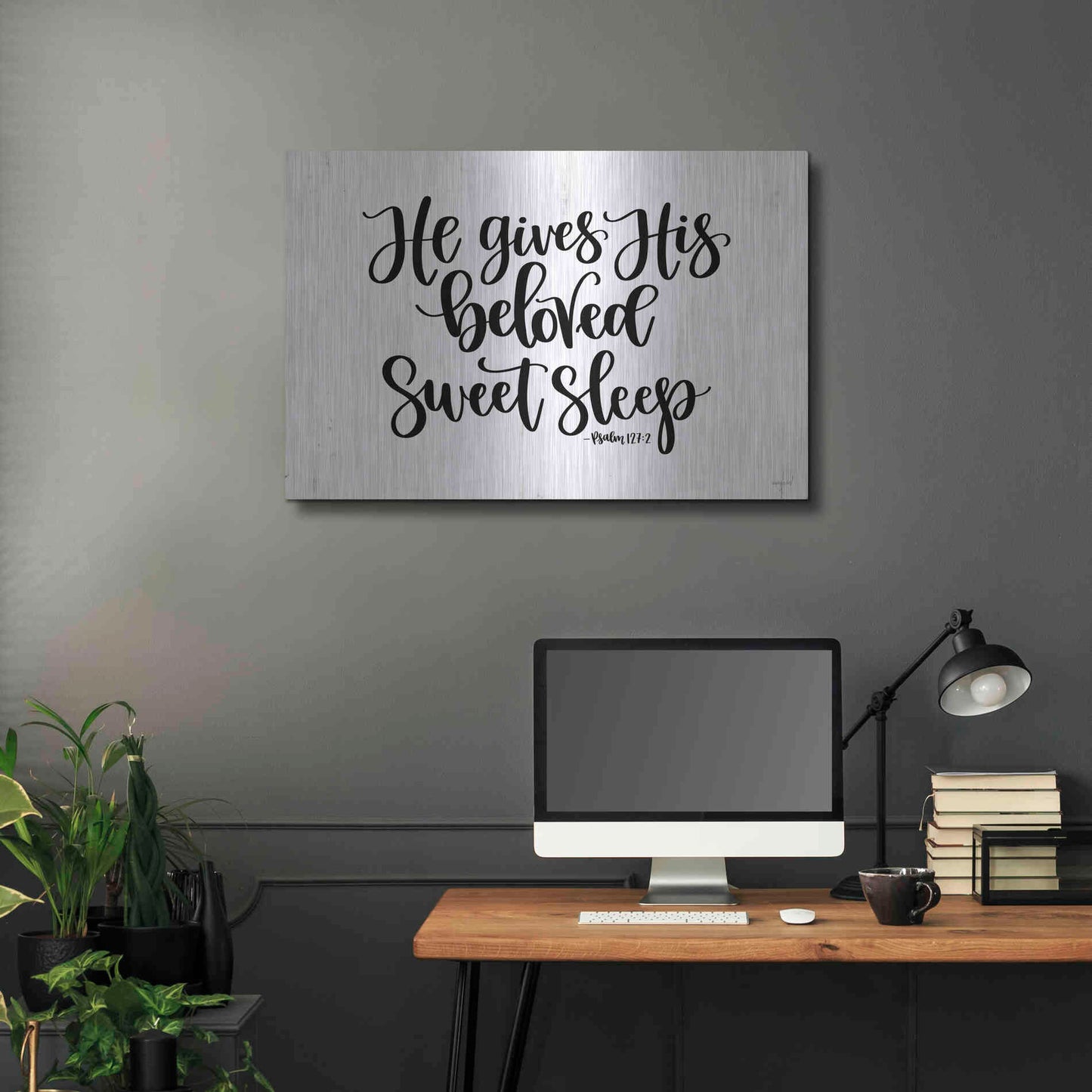 Luxe Metal Art 'Sweet Sleep    ' by Imperfect Dust, Metal Wall Art,36x24