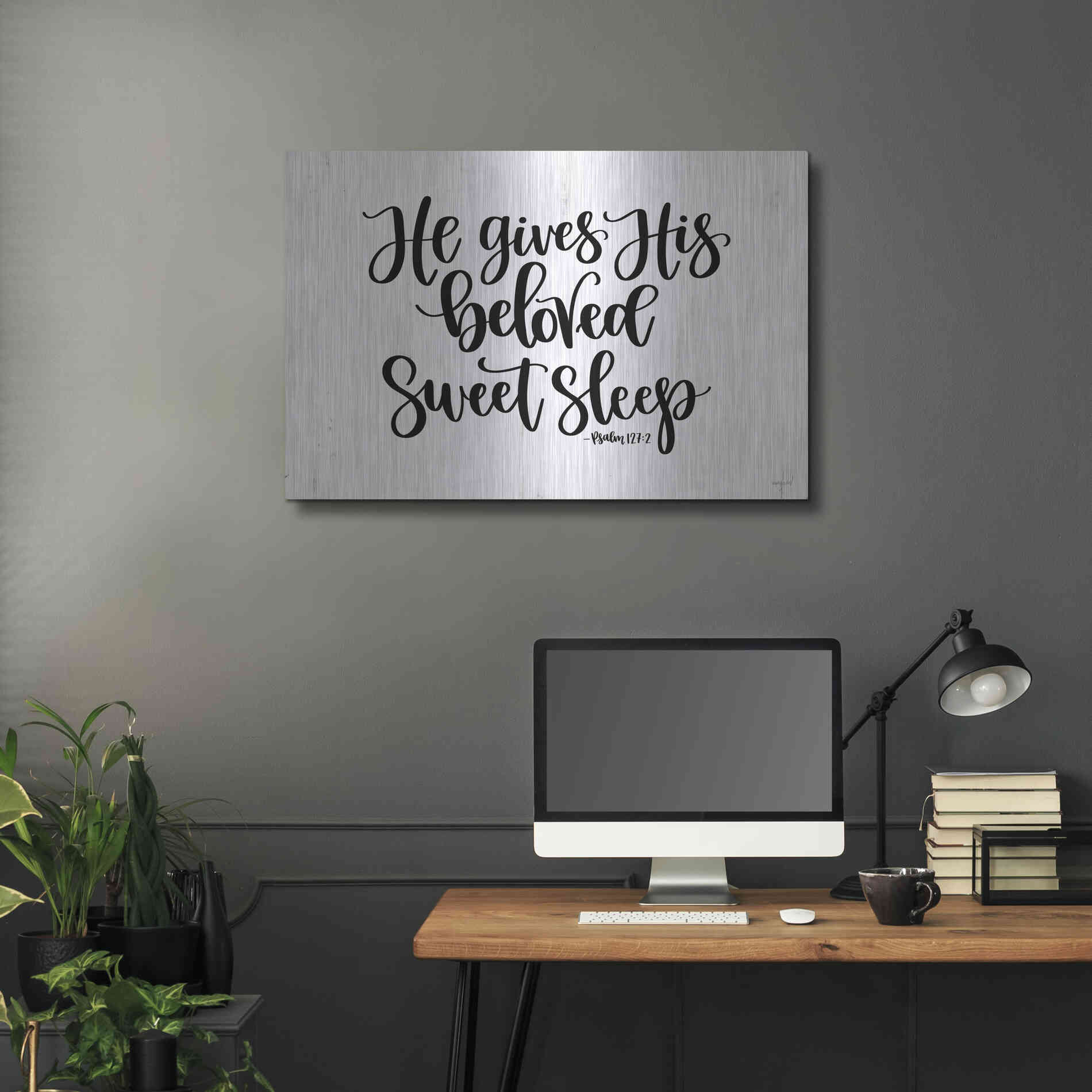 Luxe Metal Art 'Sweet Sleep    ' by Imperfect Dust, Metal Wall Art,36x24