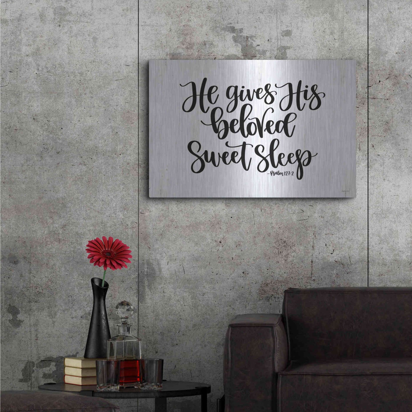Luxe Metal Art 'Sweet Sleep    ' by Imperfect Dust, Metal Wall Art,36x24