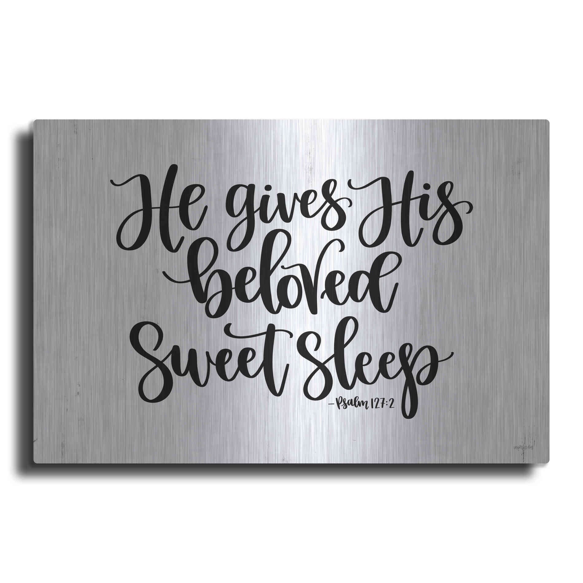 Luxe Metal Art 'Sweet Sleep    ' by Imperfect Dust, Metal Wall Art