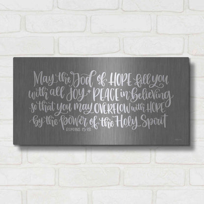 Luxe Metal Art 'Overflow with Hope     ' by Imperfect Dust, Metal Wall Art,24x12