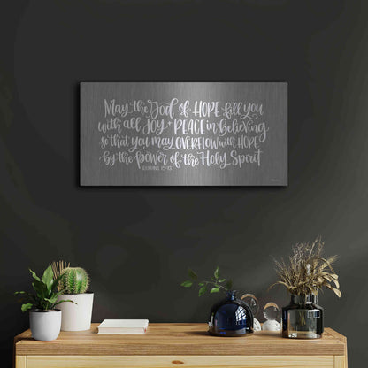 Luxe Metal Art 'Overflow with Hope     ' by Imperfect Dust, Metal Wall Art,24x12