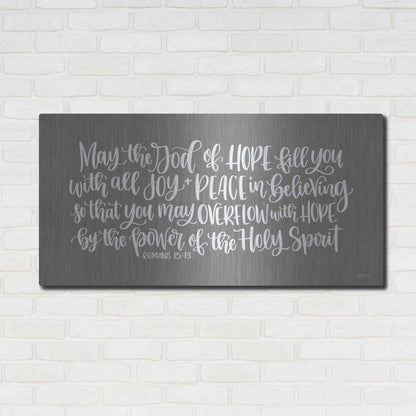 Luxe Metal Art 'Overflow with Hope     ' by Imperfect Dust, Metal Wall Art,48x24