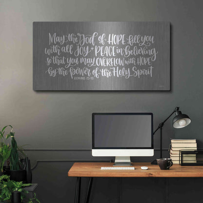 Luxe Metal Art 'Overflow with Hope     ' by Imperfect Dust, Metal Wall Art,48x24